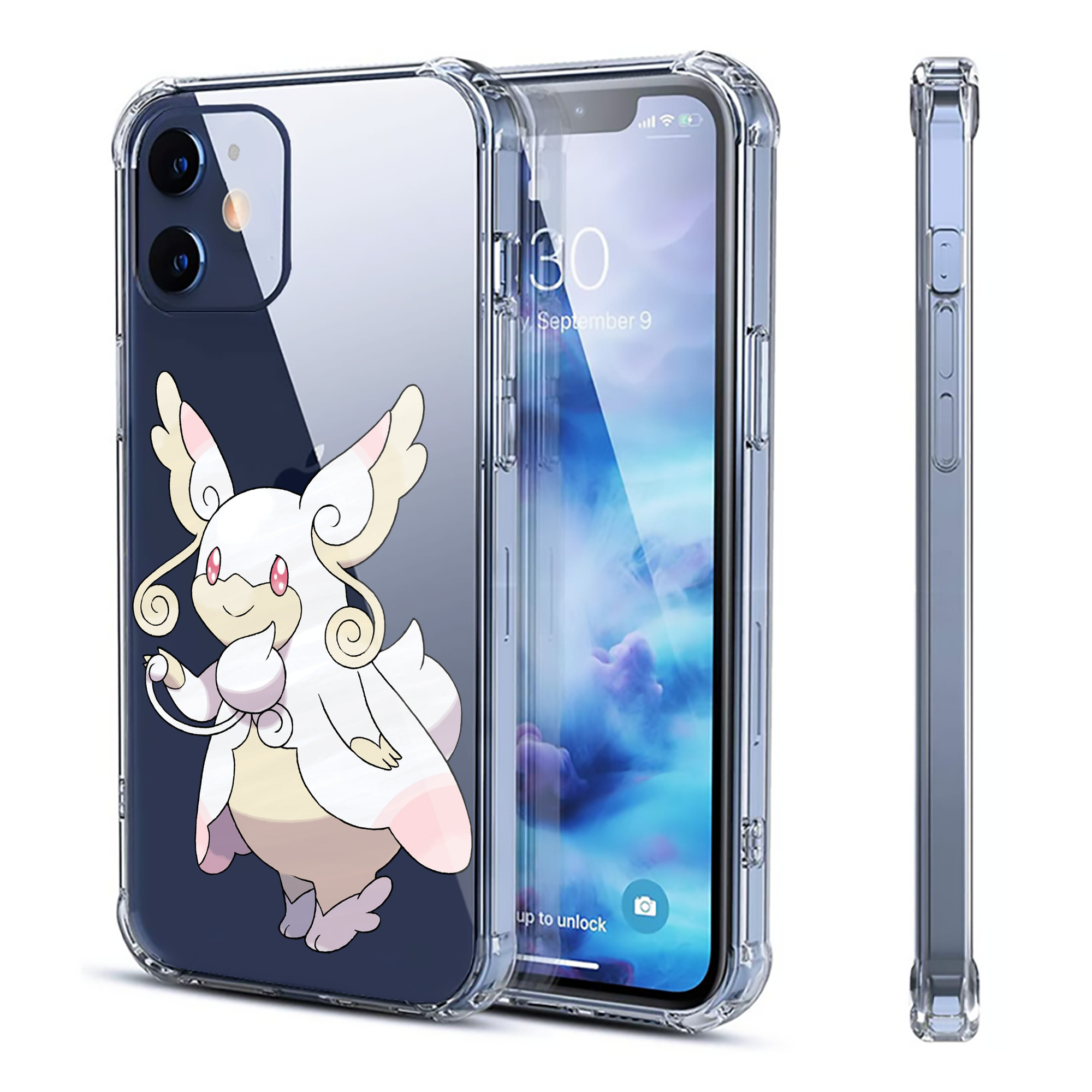 （画像用） ポケットモンスター Pokémon 【iPhone 12シリーズ対応】透明スマホケース（クリアソフトケース）